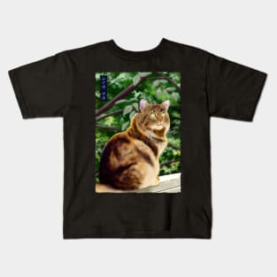 Maine Coon - Black Kids T-Shirt